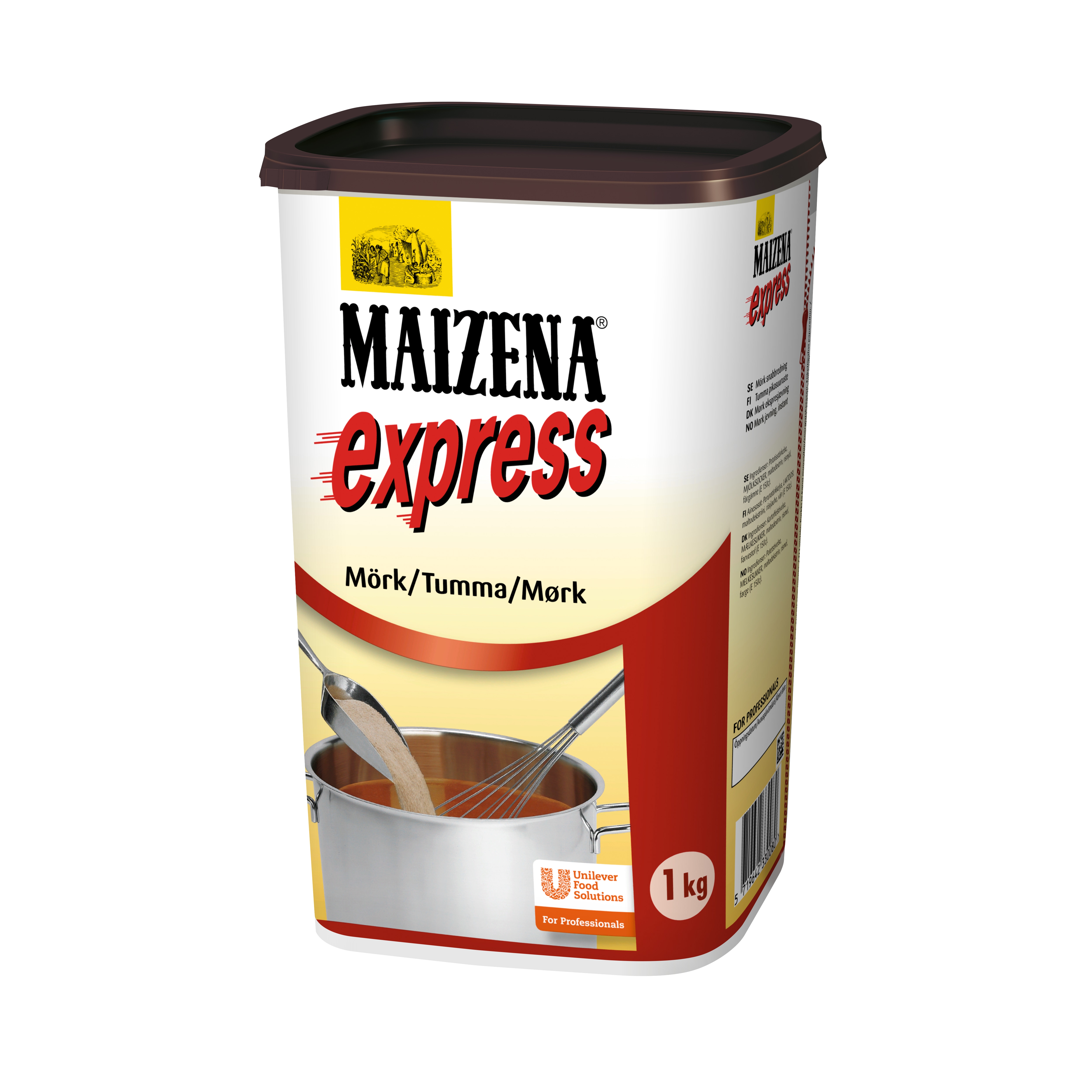 MAIZENA Express, mörk snabbredning 6 x 1 kg - 